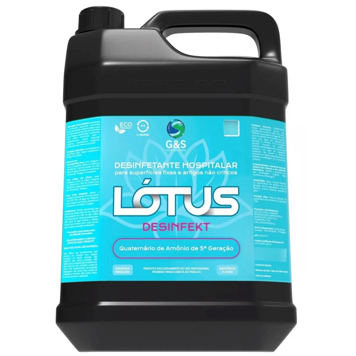 G&S LOTUS DESINFETANTE HOSPITALAR DESINFEKT 5L