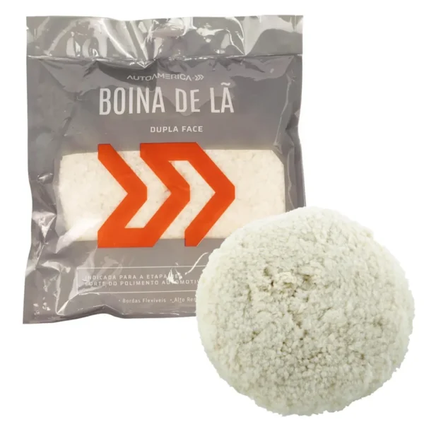 AUTOAMERICA BOINA DE LÃ NORMAL BRANCA 8''
