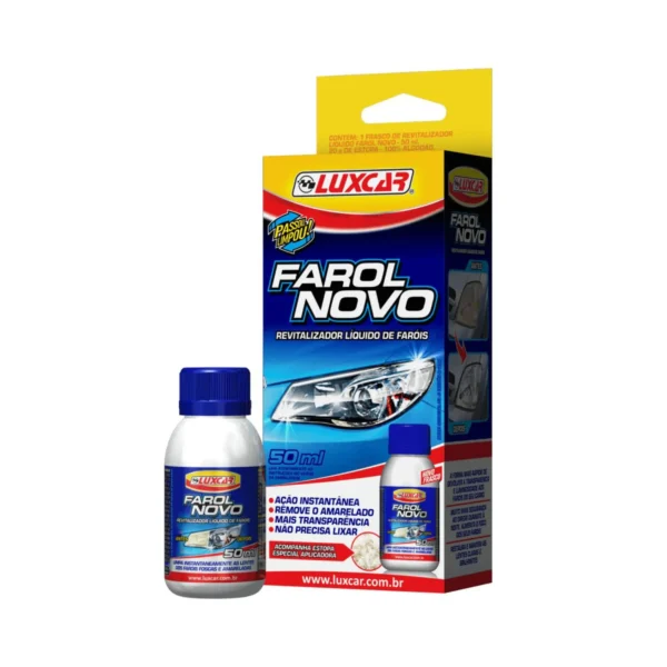 LUXCAR REVITALIZADOR LIQUIDO FAROL NOVO 50ml