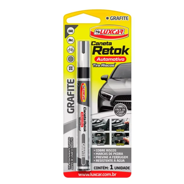 LUXCAR CANETA RETOK AUTOMOTIVO - GRAFITE 1UN
